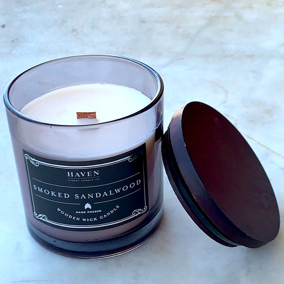 HAVEN STREET CANDLE SMOKED SANDALWOOD RICHLY SCENT NEW - Picture 2 of 3